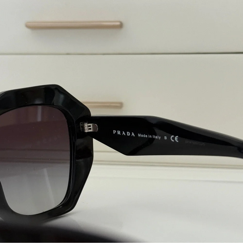Prada Black Oversized Geometric Sunglasses - Picture 9 of 14
